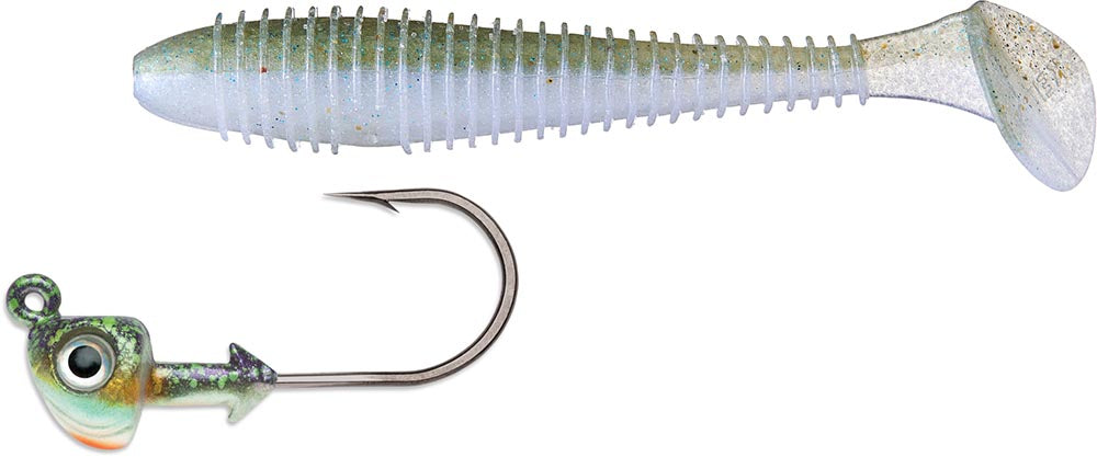 Keitech 3.8 Inch Fat Swing Impact & VMC Boxer Swimbait Jighead Combo - TACKLE WAREHOUSE AMERICA​
