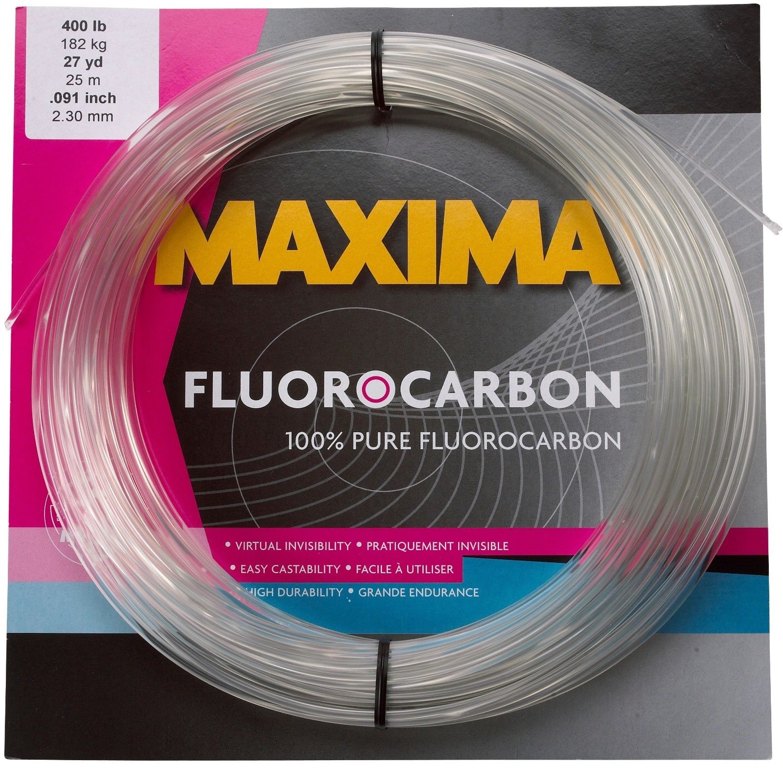 Maxima Fluorocarbon Leader Coil 27 Yards - TACKLE WAREHOUSE AMERICA​