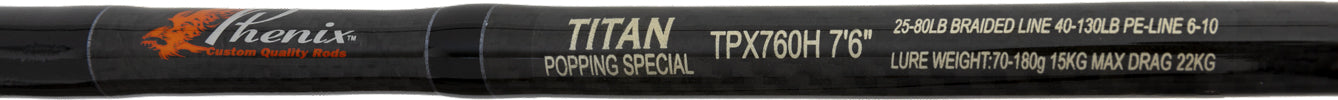 Phenix Titan Popping Spinning Rods - TACKLE WAREHOUSE AMERICA​