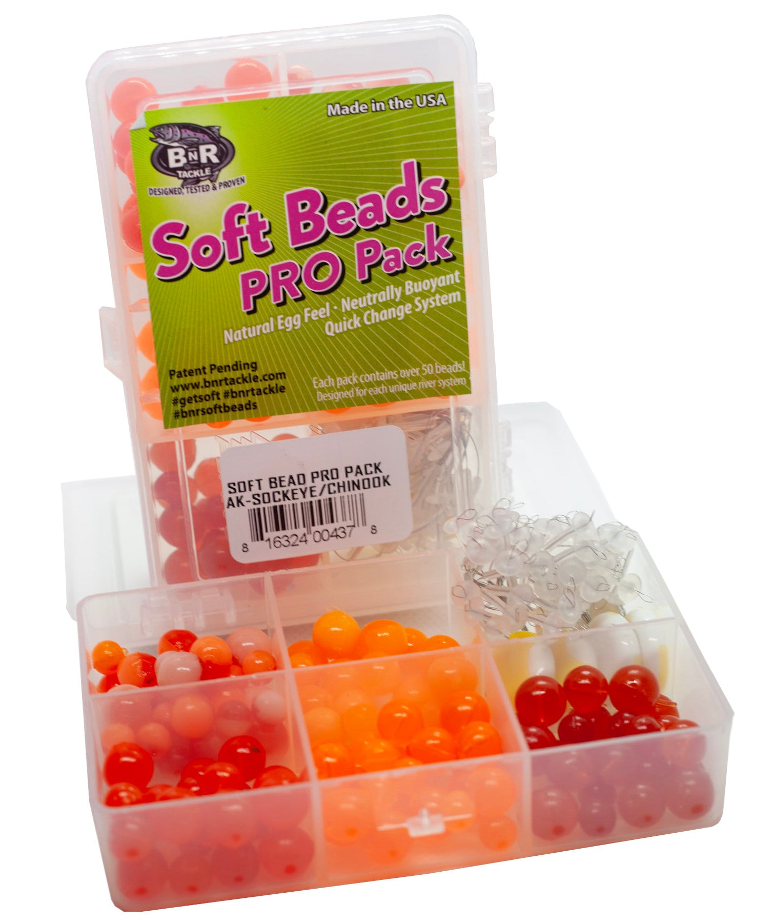 BnR Tackle Soft Bead Alaska Sockeye/Chinook Pro Pack - TACKLE WAREHOUSE AMERICA​