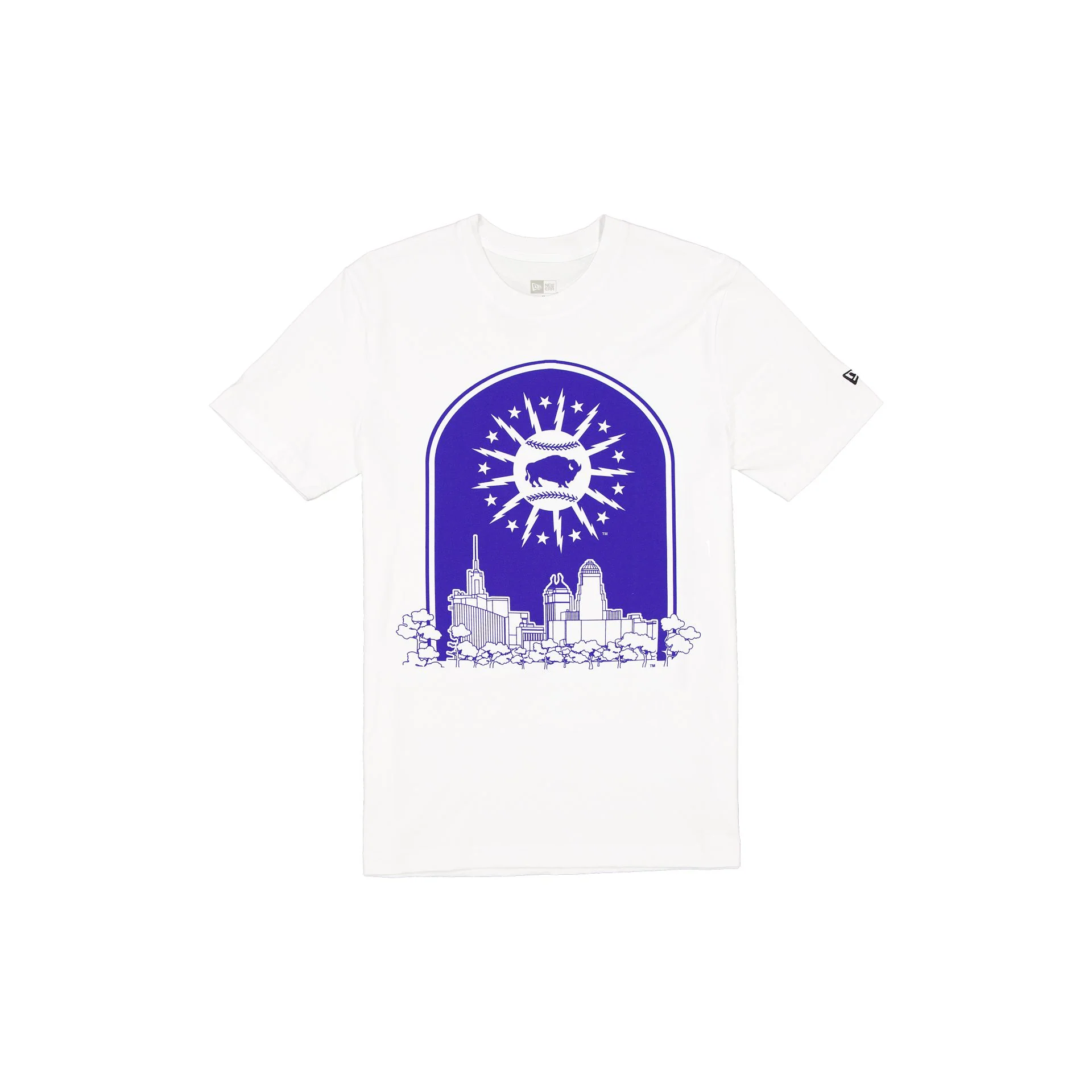 Buffalo Bisons Theme Night City White T-Shirt