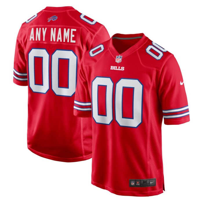 Men’s Buffalo Bills Nike Red Alternate Custom Game Jersey