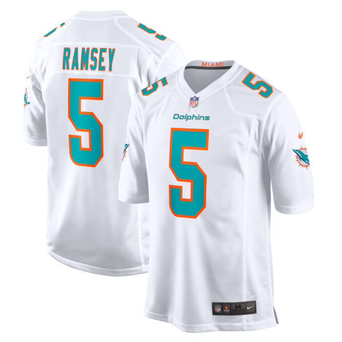 Men’s Miami Dolphins Jalen Ramsey Nike White Away Game Jersey