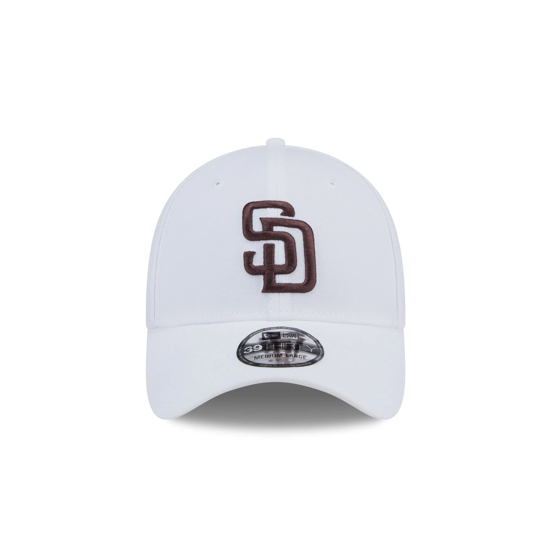 San Diego Padres Optic White 39THIRTY Stretch Fit Hat