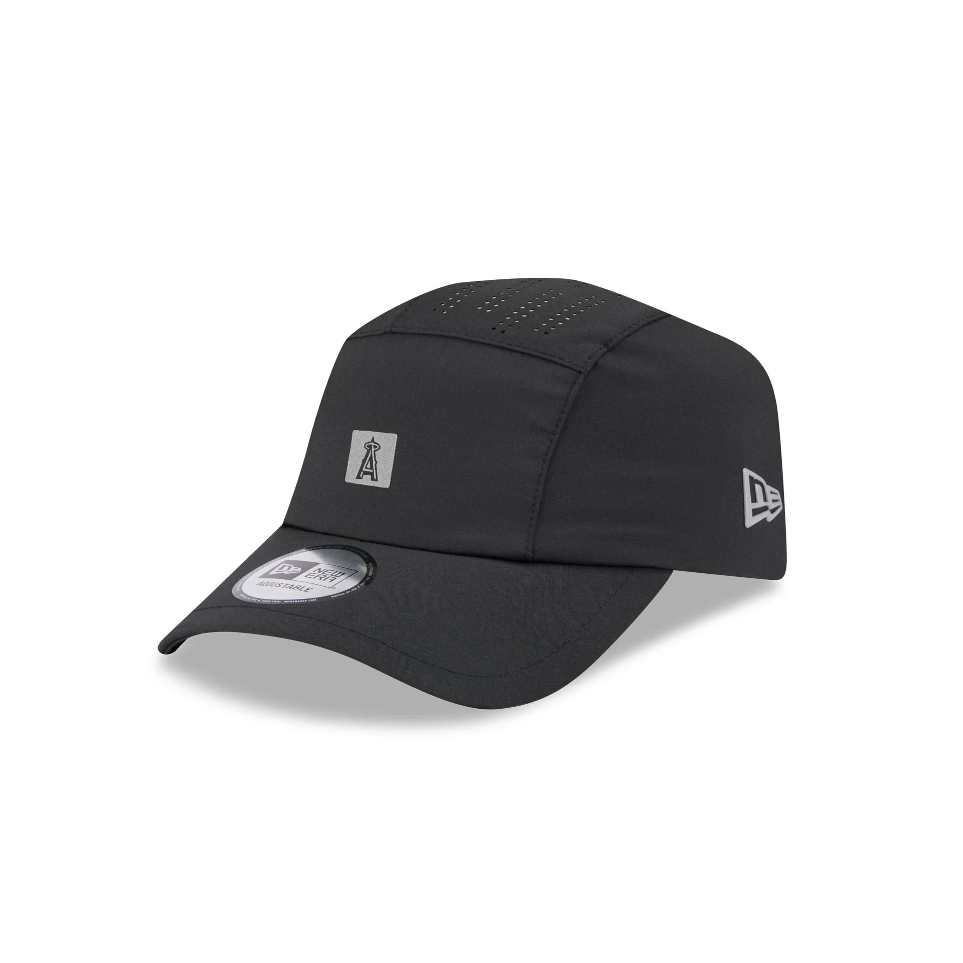 Los Angeles Angels Black Reflect Runner Adjustable Hat