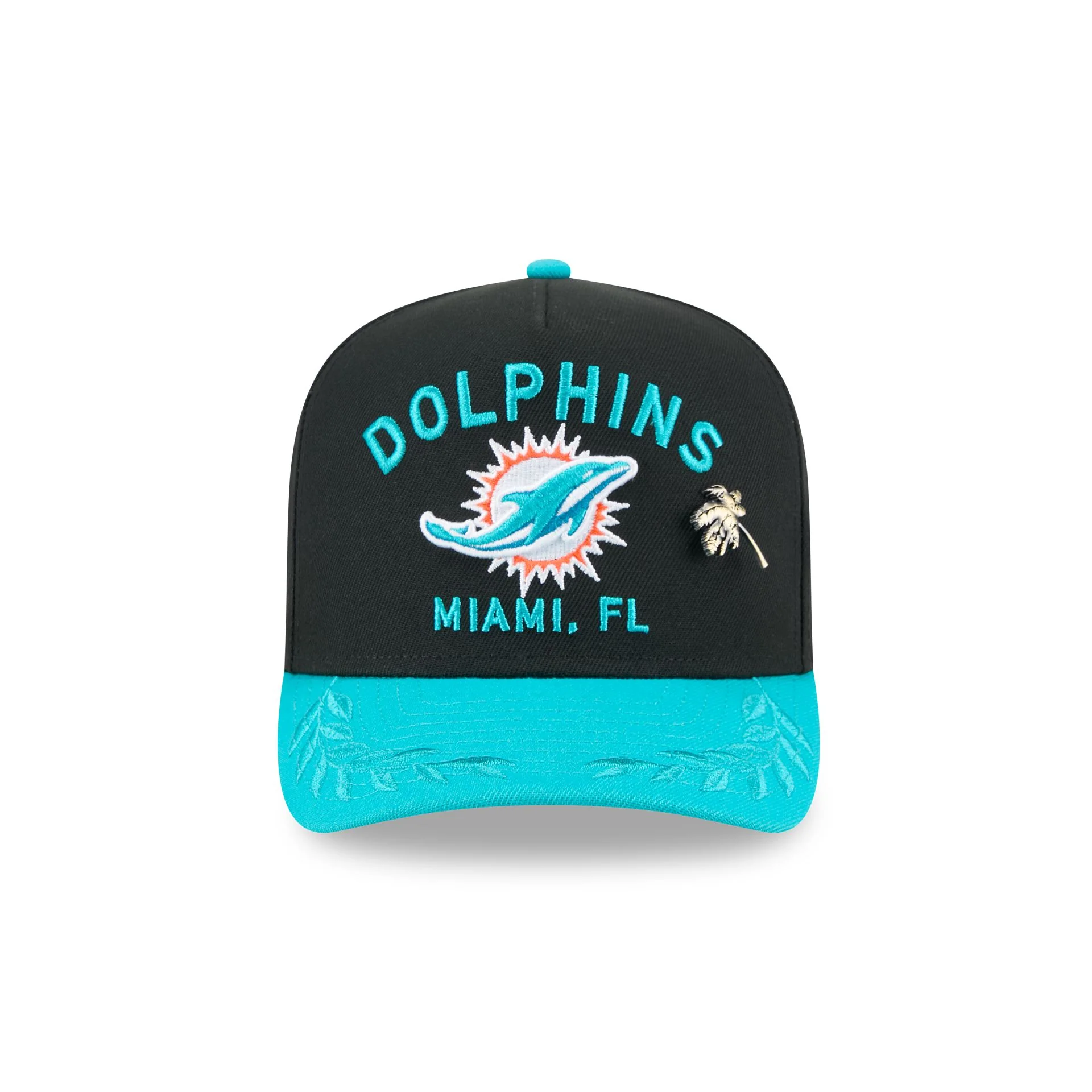 Miami Dolphins 2025 Draft Black 59FIFTY A-Frame Fitted Hat