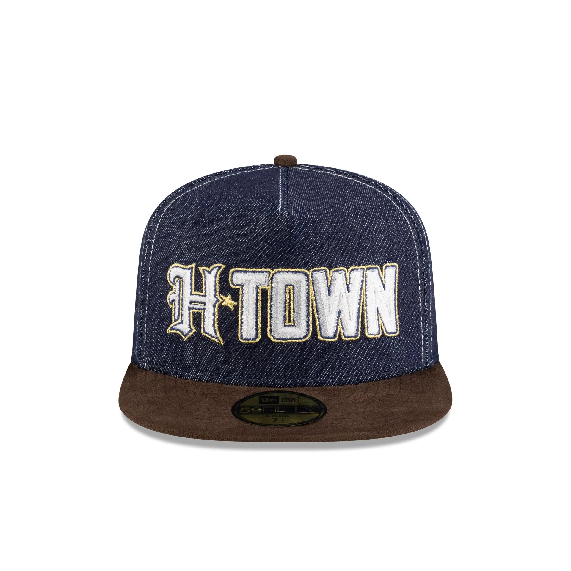 Houston Texans Houston Pack Denim 59FIFTY A-Frame Fitted Hat