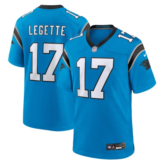 Men’s Carolina Panthers Xavier Legette Nike Blue Alternate Game Jersey