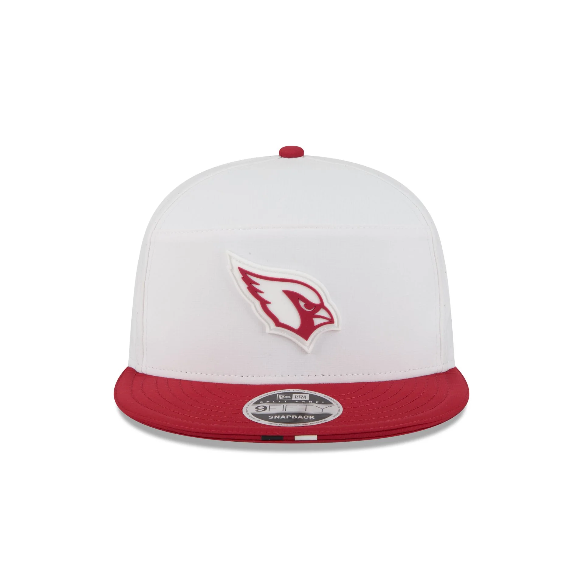 Arizona Cardinals 2025 Training Split Panel 9FIFTY Snapback Hat