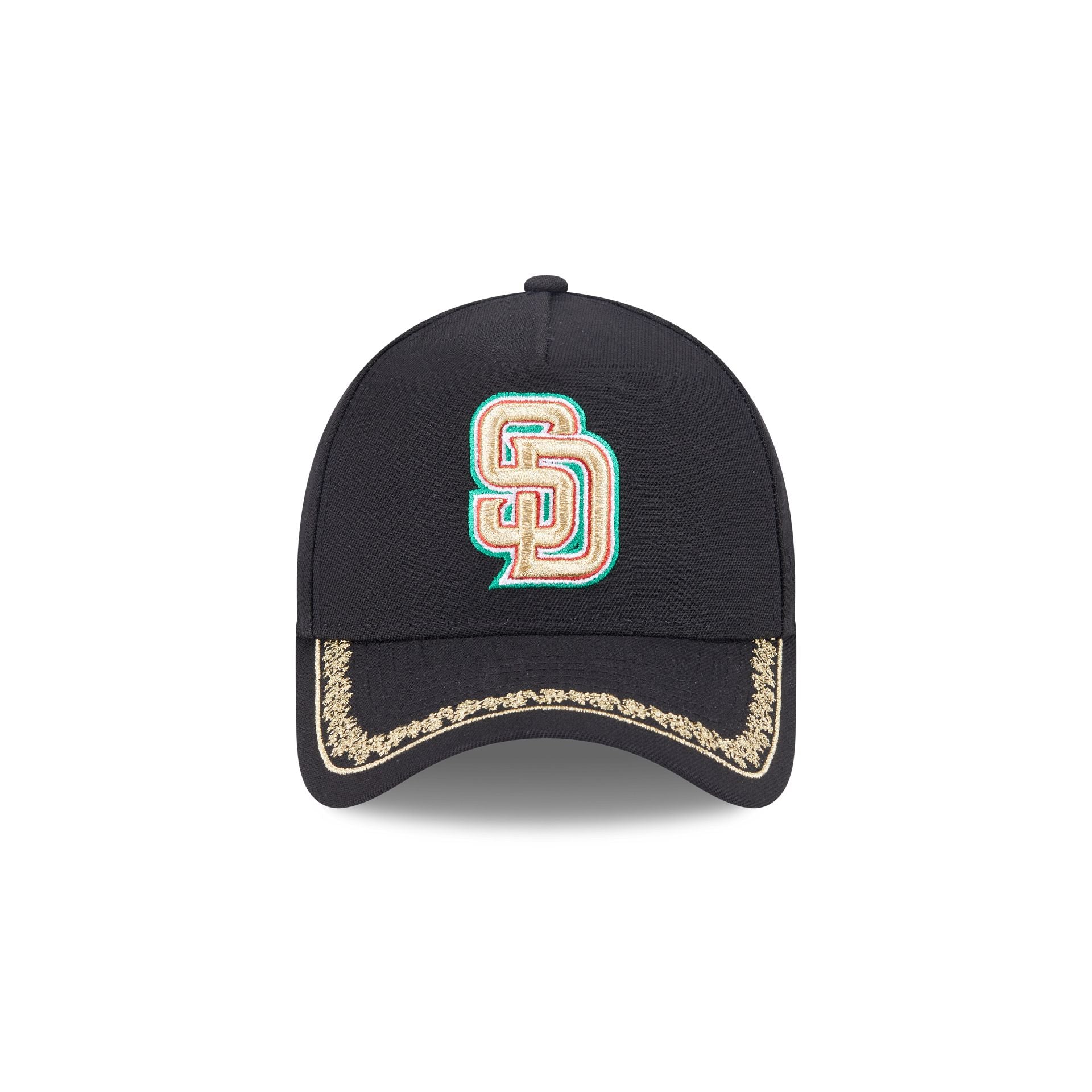 San Diego Padres Ornate Visor 9FORTY A-Frame Snapback Hat