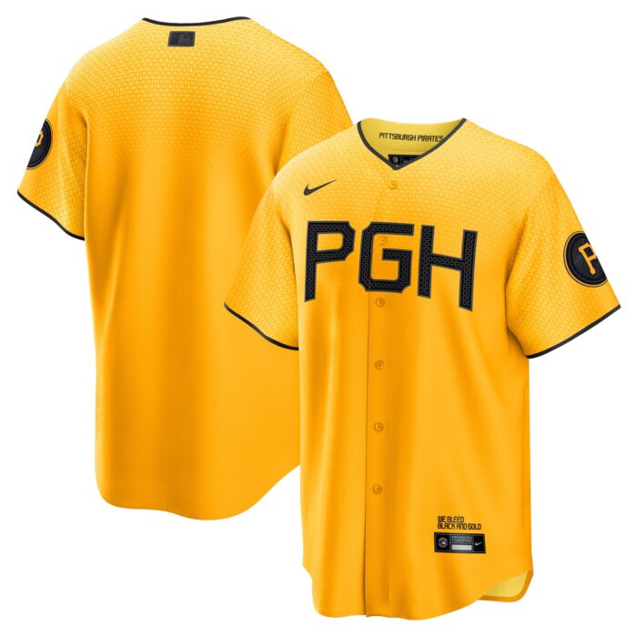 Men’s Pittsburgh Pirates  Nike Gold City Connect Replica Jersey