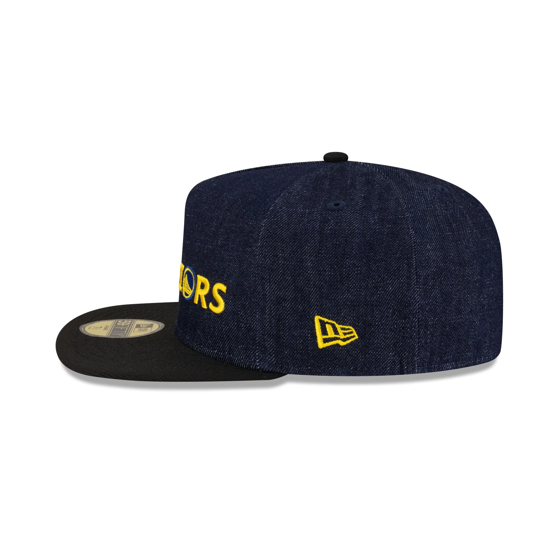 Golden State Warriors Navy Denim 59FIFTY A-Frame Fitted Hat