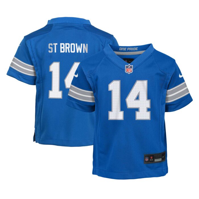 Infant Detroit Lions Amon-Ra St. Brown Nike Blue Player Game Jersey