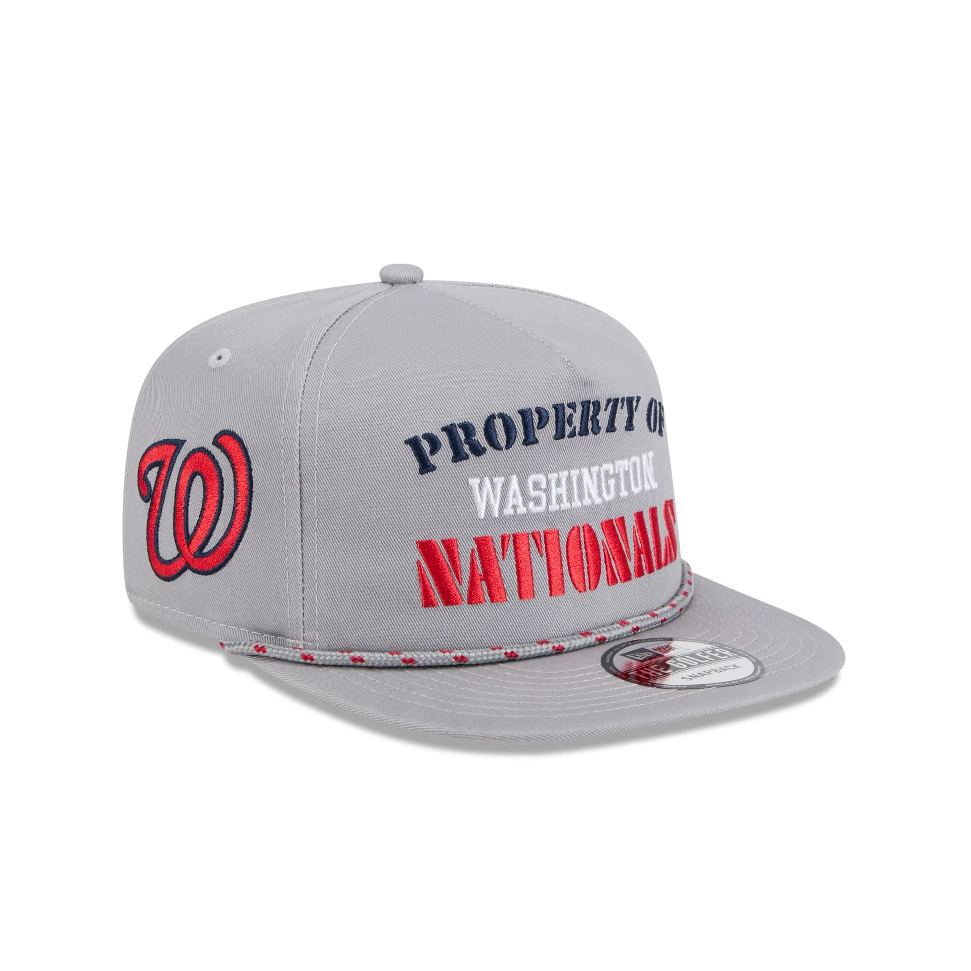 Washington Nationals Vintage Gray Rope Golfer Hat