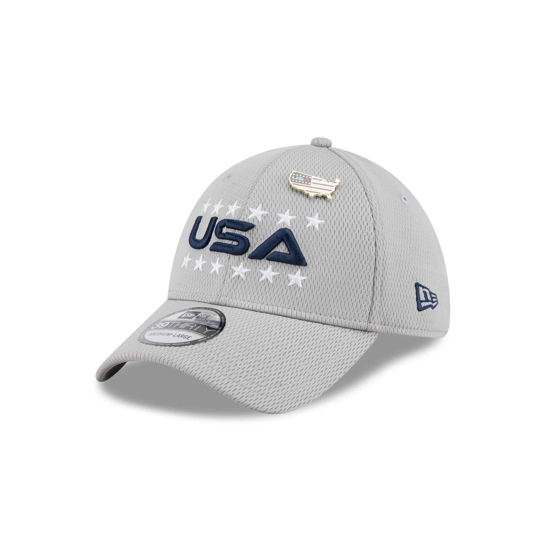 2025 Ryder Cup Team USA Gray 39THIRTY Stretch Fit Hat