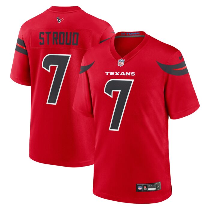 Men’s Houston Texans C.J. Stroud Nike Red Alternate Game Jersey