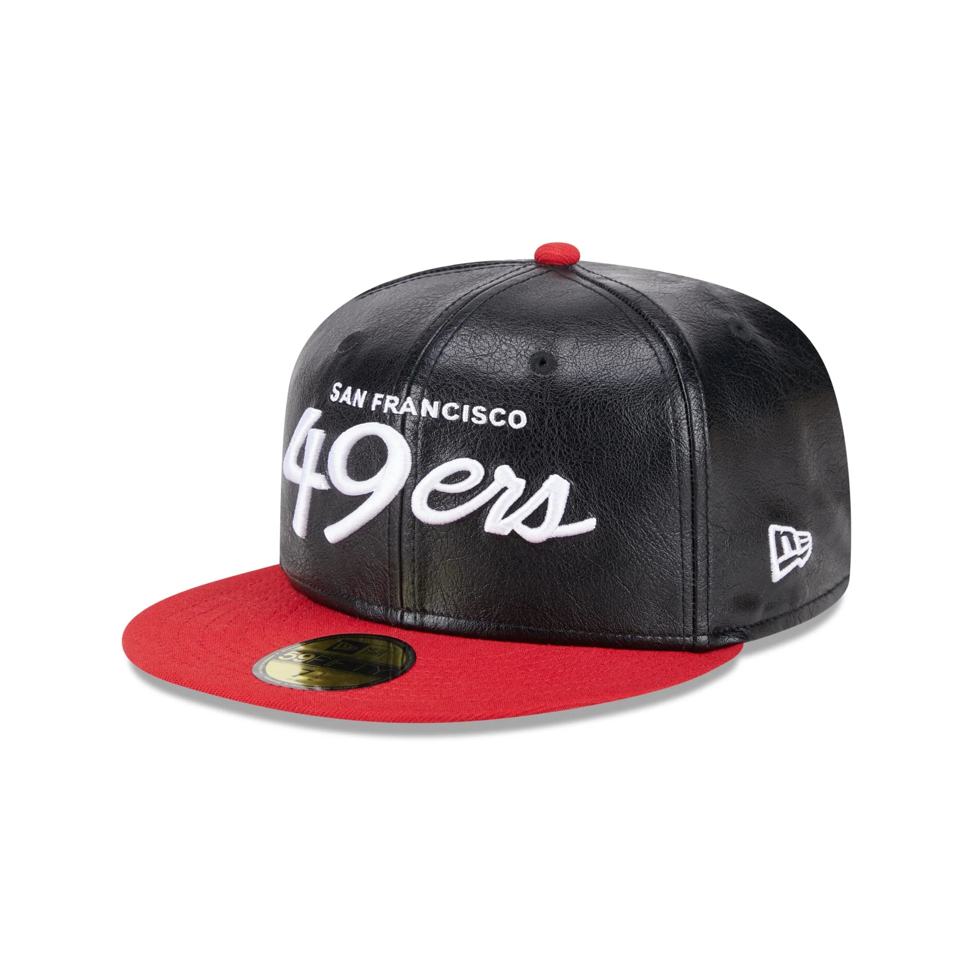 San Francisco 49ers Faux Leather Crown 59FIFTY Fitted Hat