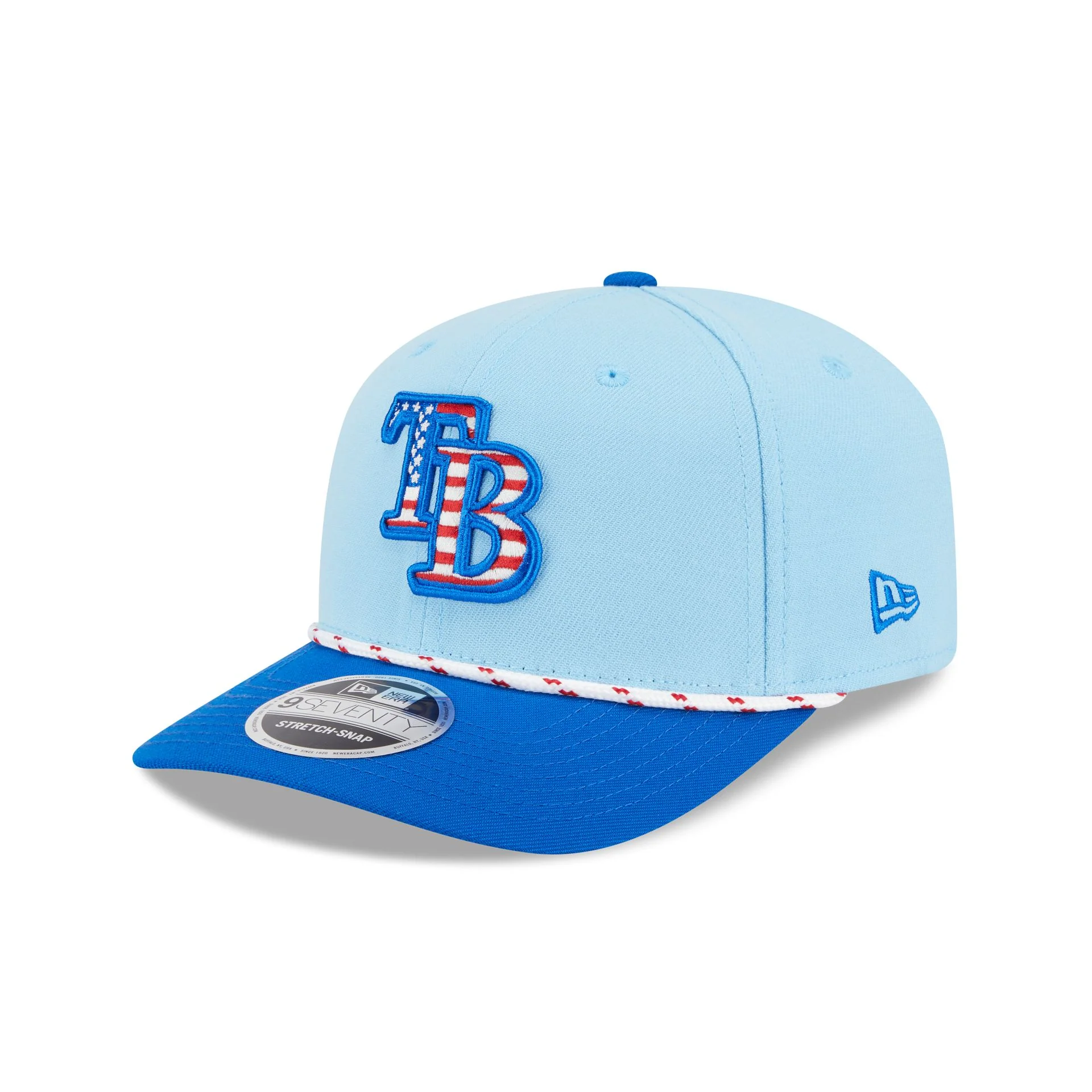 Tampa Bay Rays Independence Day 2025 9SEVENTY Stretch-Snap Hat