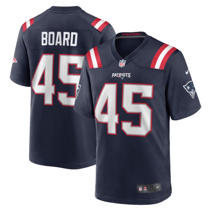 Men’s New England Patriots Chris Board Nike Navy Game Player Jersey