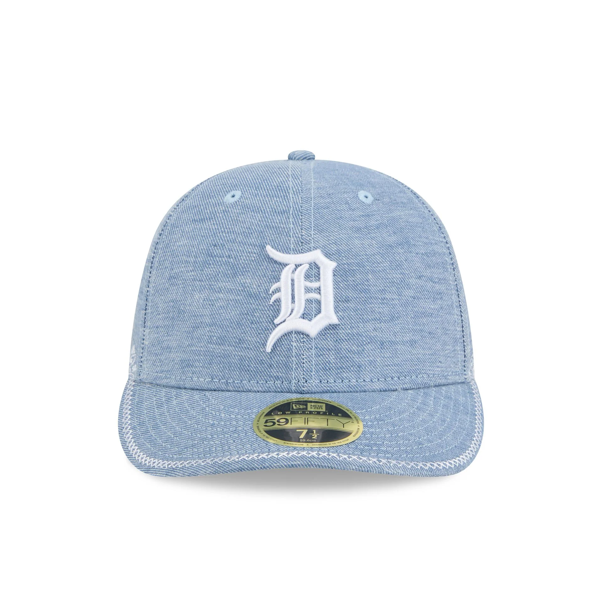 Detroit Tigers Hand Stitched Chambray Low Profile 59FIFTY Fitted Hat