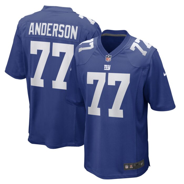 Men’s New York Giants Jack Anderson Nike Royal Game Player Jersey