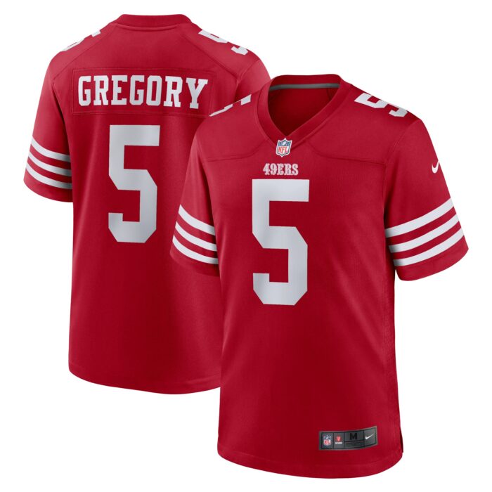 Men’s San Francisco 49ers Randy Gregory Nike Scarlet Game Jersey