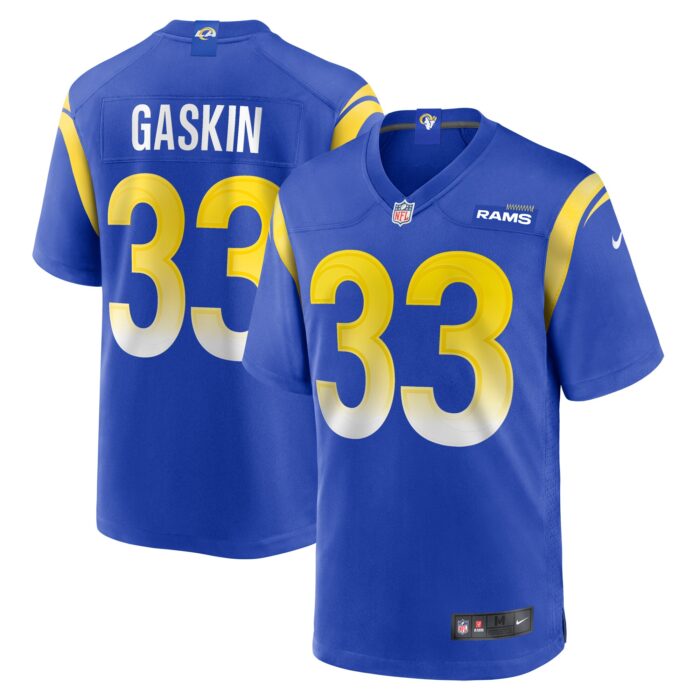 Men’s Los Angeles Rams Myles Gaskin Nike Royal Game Jersey