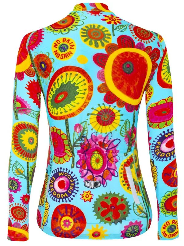 Happy Pedal Women's Summer Long Sleeve Jersey