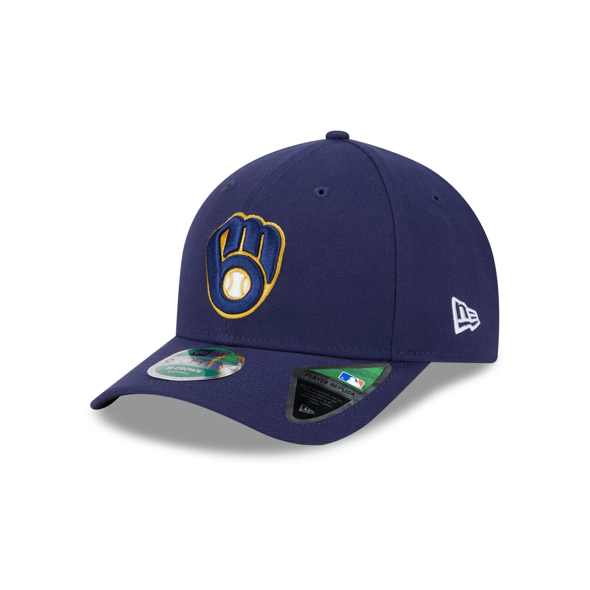 Milwaukee Brewers Home Authentic Collection 9FORTY M-Crown Snapback Hat