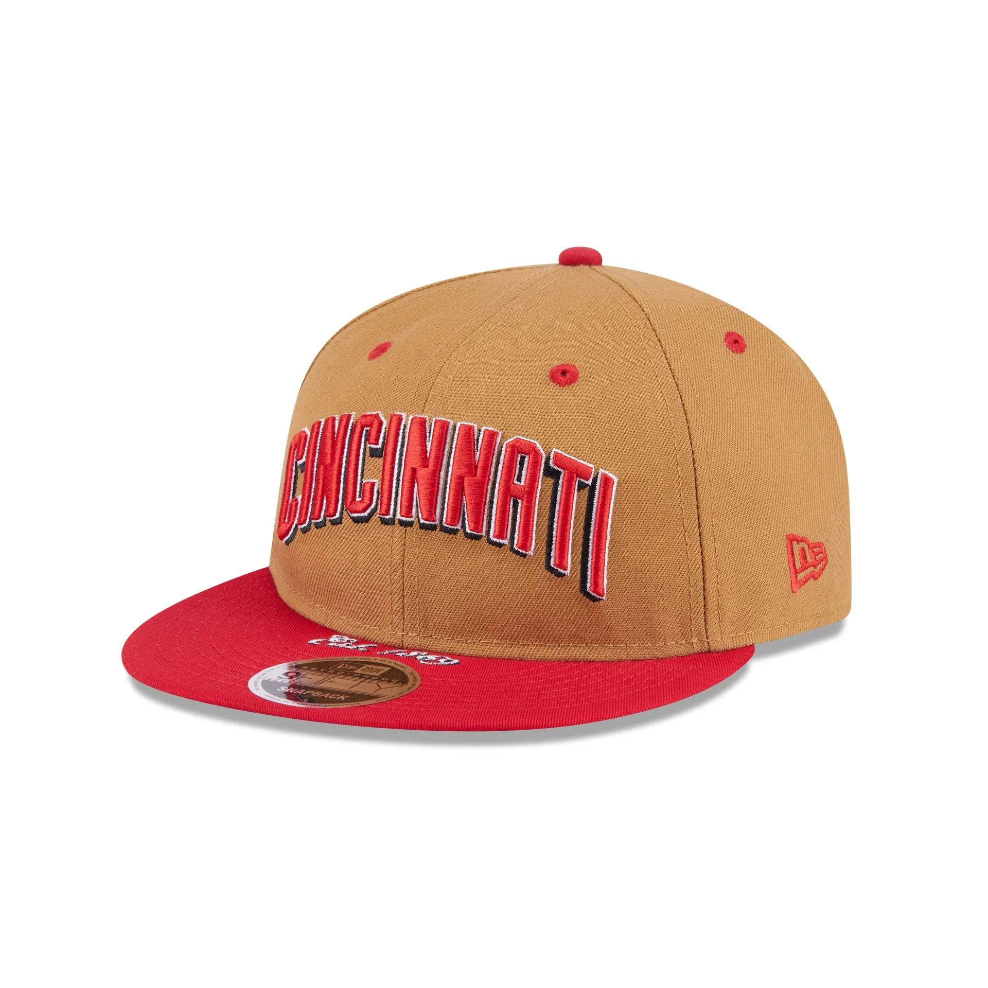 Cincinnati Reds Wheat Retro Crown 9FIFTY Snapback Hat