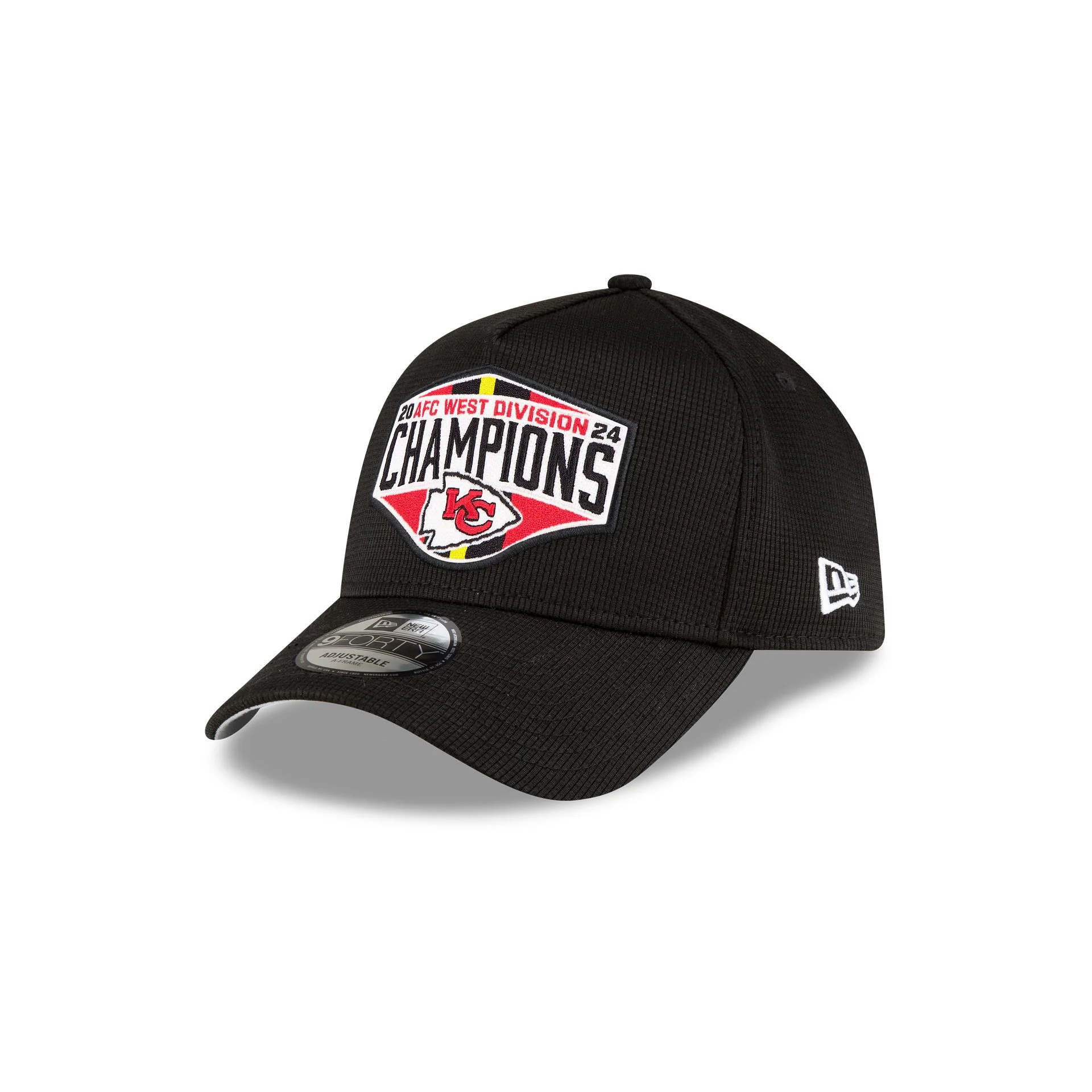Kansas City Chiefs 2024 Division Champion Locker Room 9FORTY A-Frame Snapback Hat