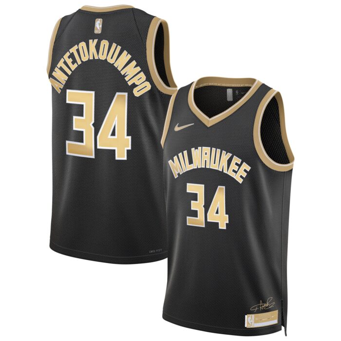 Unisex Milwaukee Bucks Giannis Antetokounmpo Nike Black Select Series Swingman Jersey