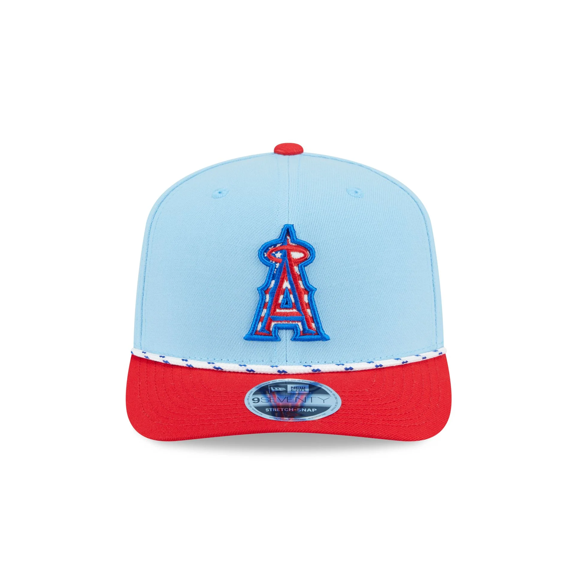 Los Angeles Angels Independence Day 2025 9SEVENTY Stretch-Snap Hat