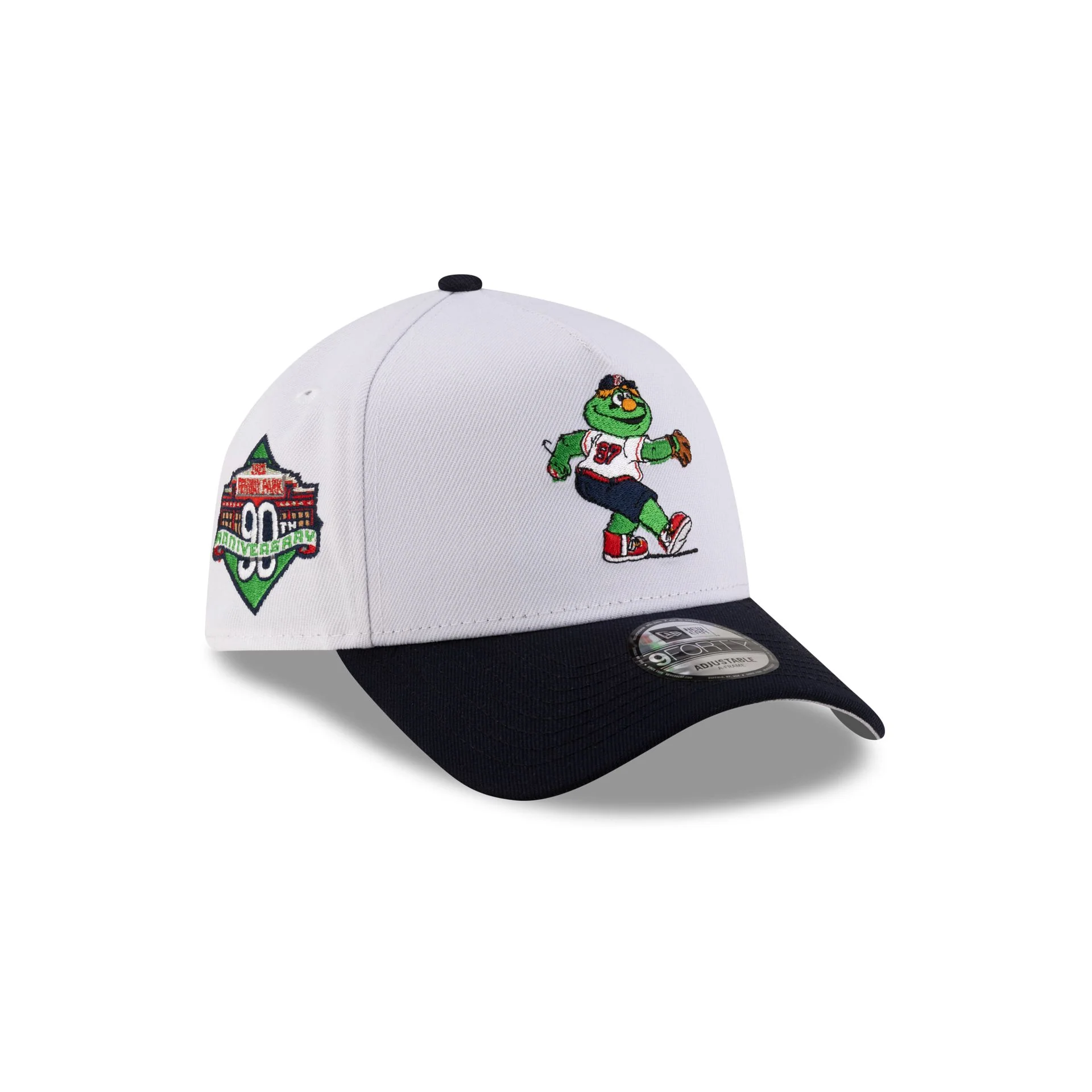Boston Red Sox Mascot White 9FORTY A-Frame Snapback Hat