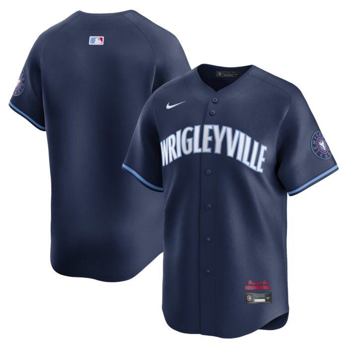 Men’s Chicago Cubs  Nike Navy City Connect Limited Jersey