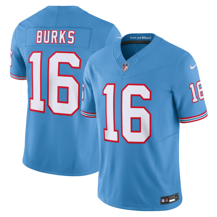 Men’s Tennessee Titans Treylon Burks Nike Light Blue Vapor F.U.S.E. Limited Jersey