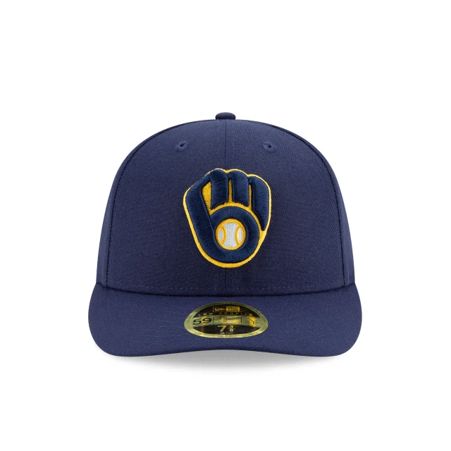Milwaukee Brewers Authentic Collection Low Profile 59FIFTY Fitted Hat