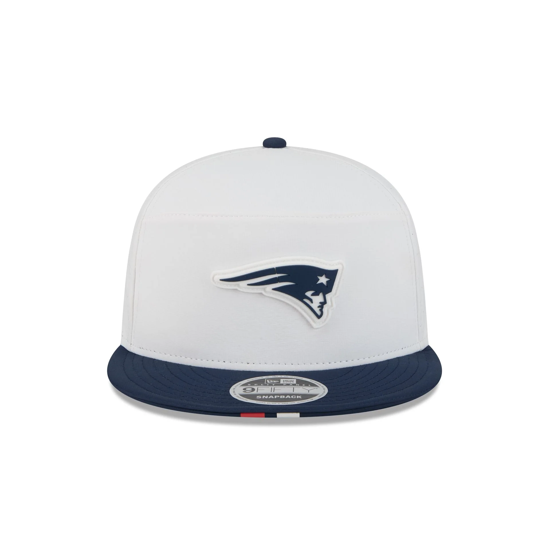 New England Patriots 2025 Training Split Panel 9FIFTY Snapback Hat