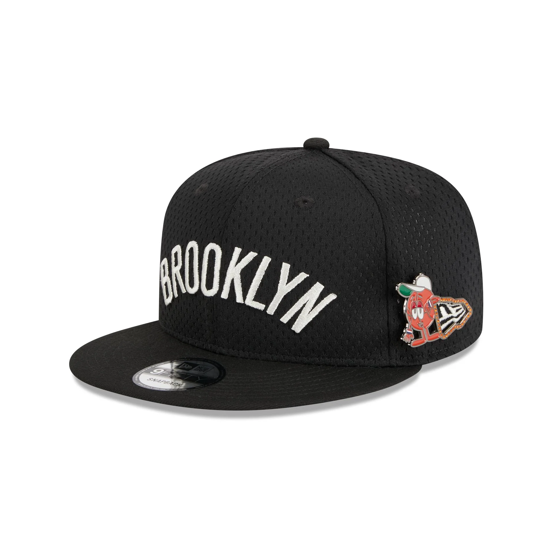 Brooklyn Nets Post-Up Pin 9FIFTY Snapback Hat