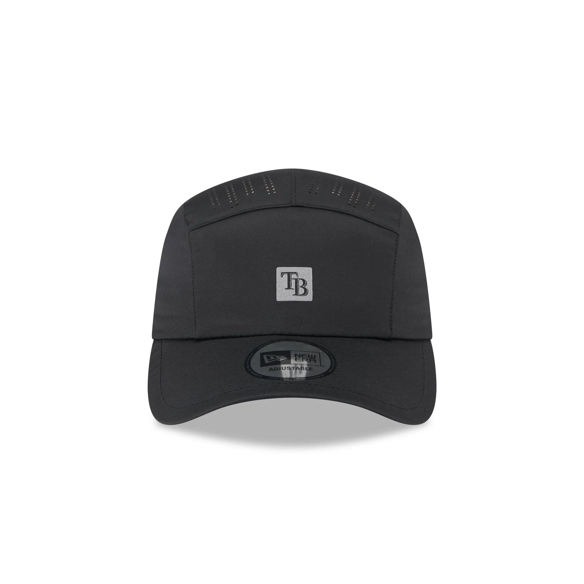 Tampa Bay Rays Black Reflect Runner Adjustable Hat