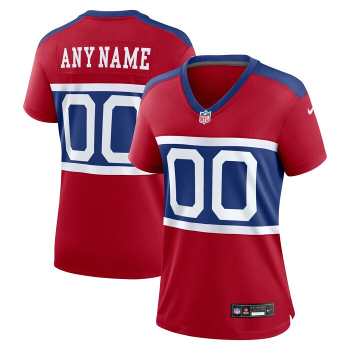 Women’s New York Giants Nike Century Red Alternate Game Custom Jersey