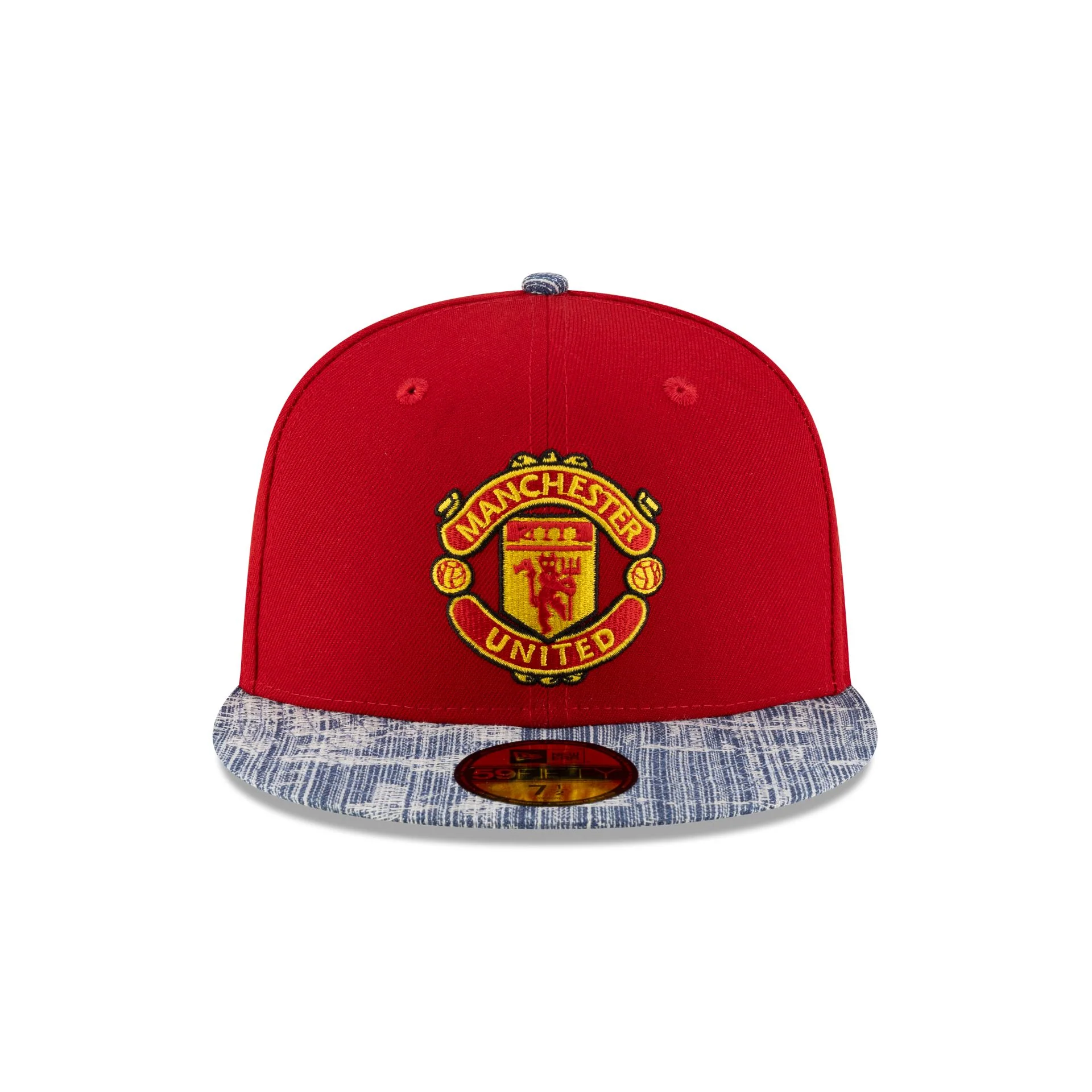 Manchester United FC Red Denim 59FIFTY Fitted Hat