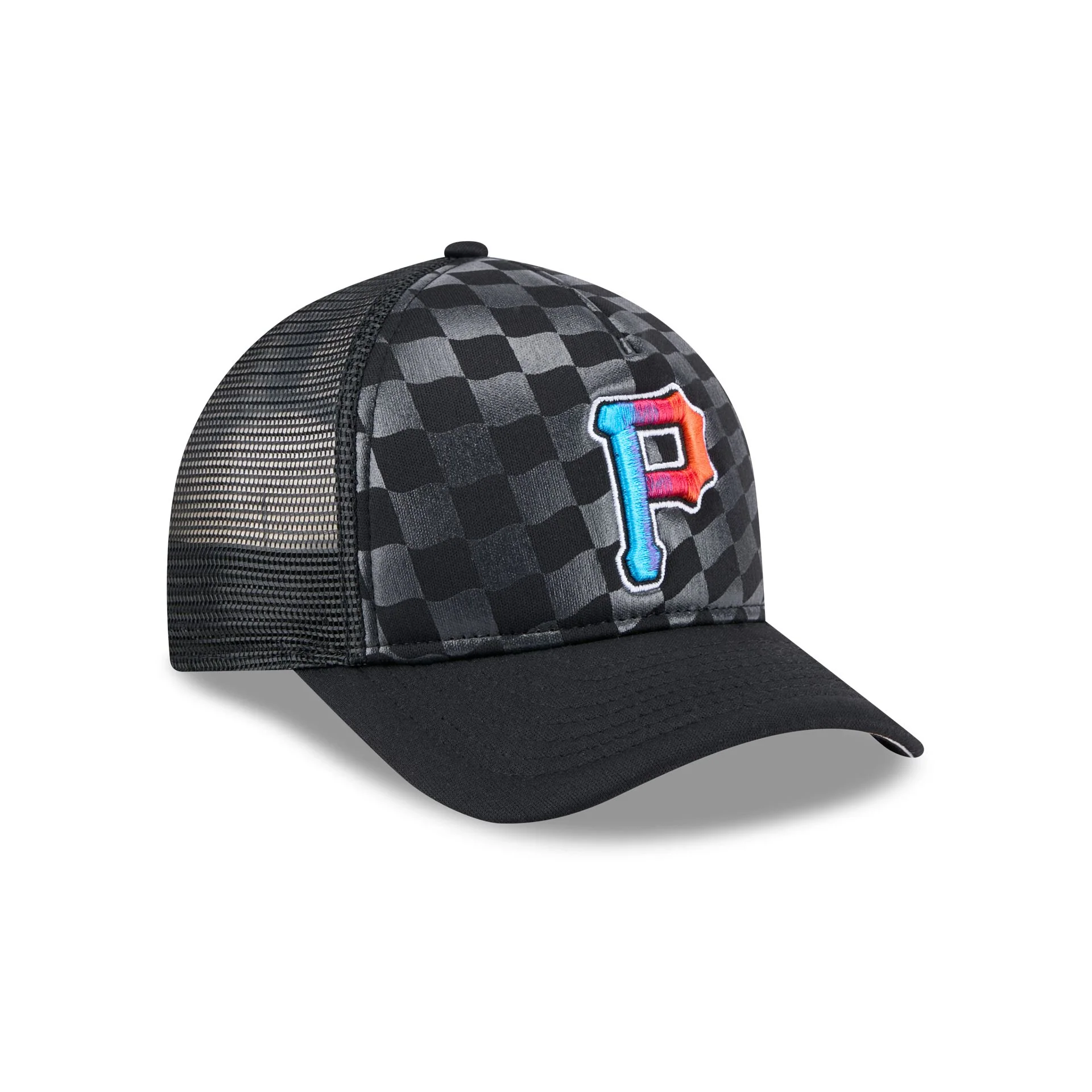 Pittsburgh Pirates Gradient Raceway 9FORTY M-Crown A-Frame Trucker Hat