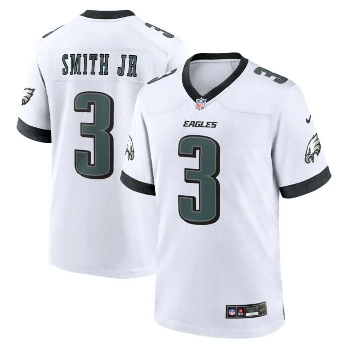 Men’s Philadelphia Eagles Nolan Smith Nike White White Game Jersey