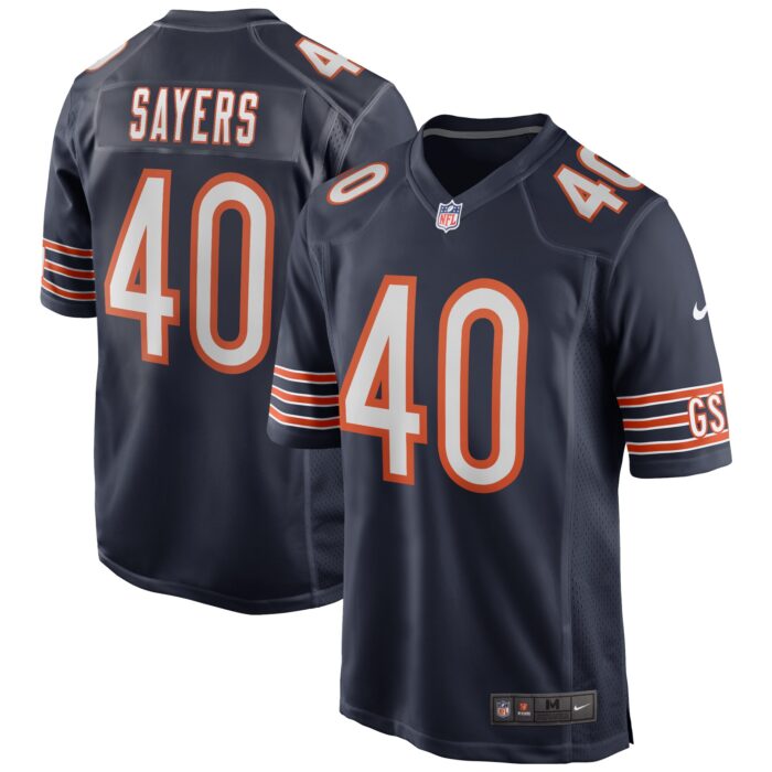 Men’s Chicago Bears Gale Sayers Nike Navy Game Retired Player Jersey