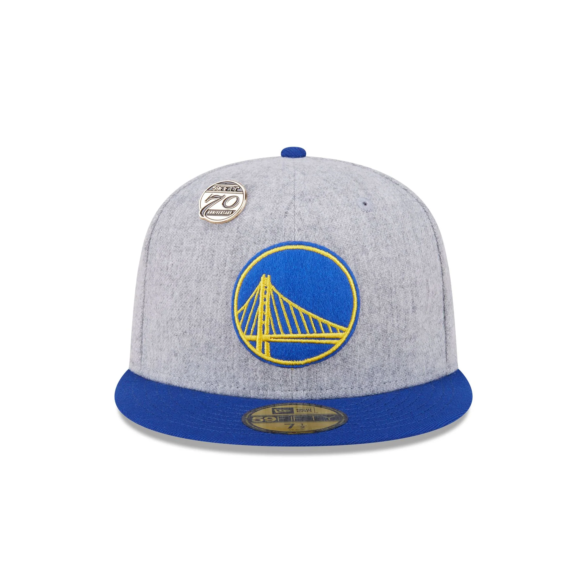 Golden State Warriors 70th Anniversary Gray 59FIFTY Fitted Hat