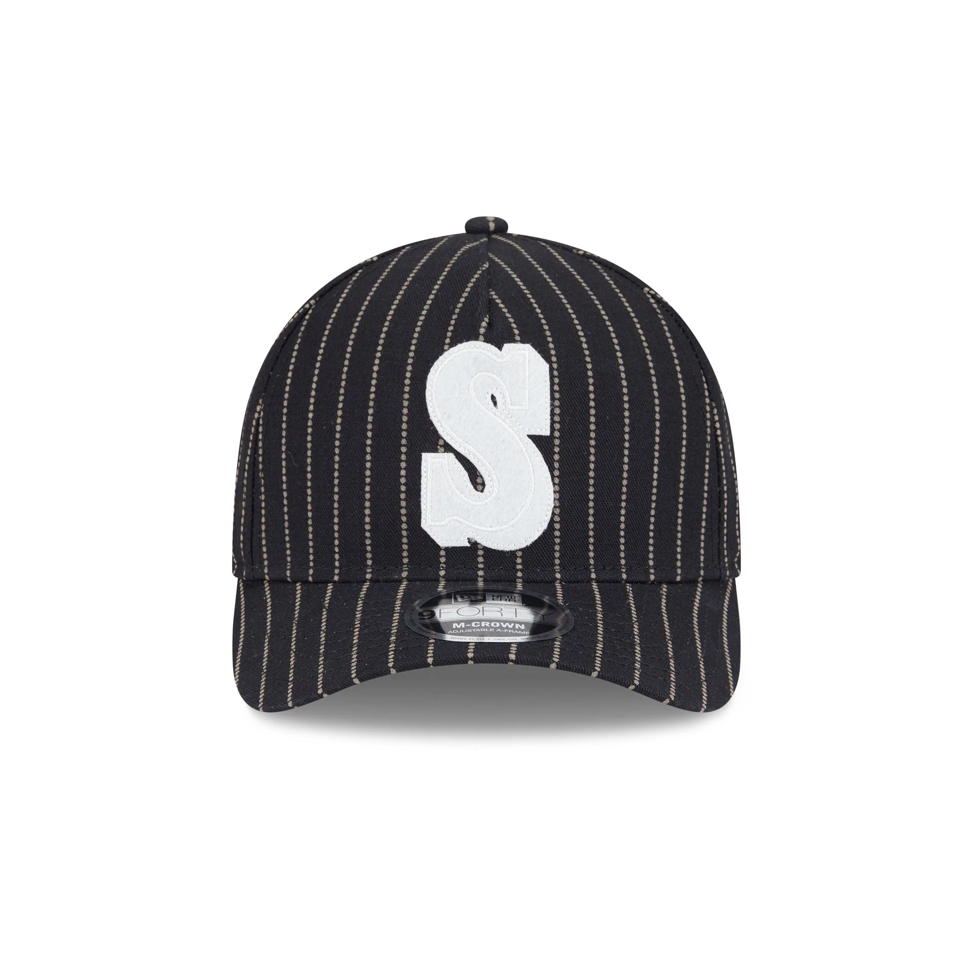 Seattle Mariners Dotted Pinstripe 9FORTY M-Crown A-Frame Adjustable Hat