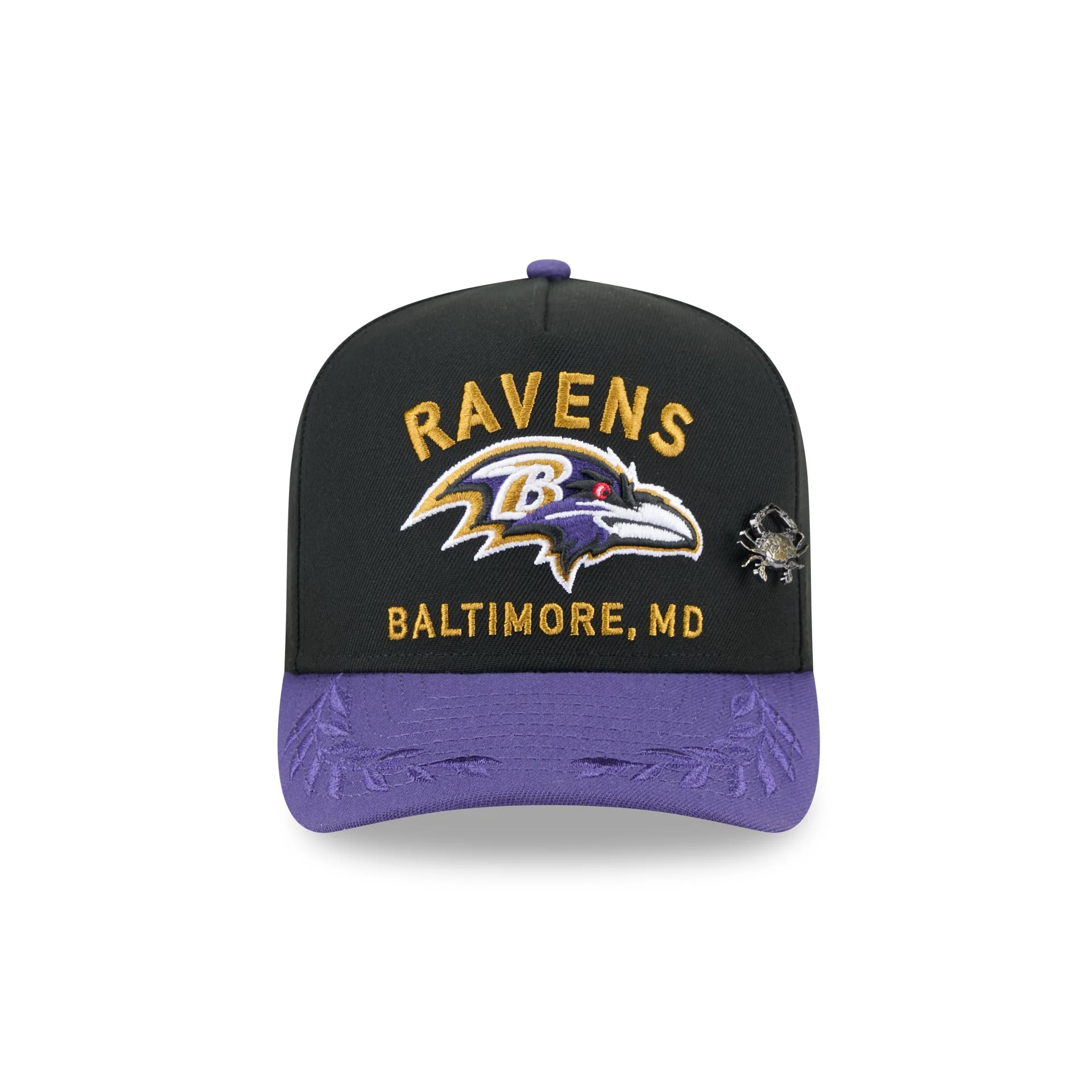 Baltimore Ravens 2025 Draft Black 59FIFTY A-Frame Fitted Hat
