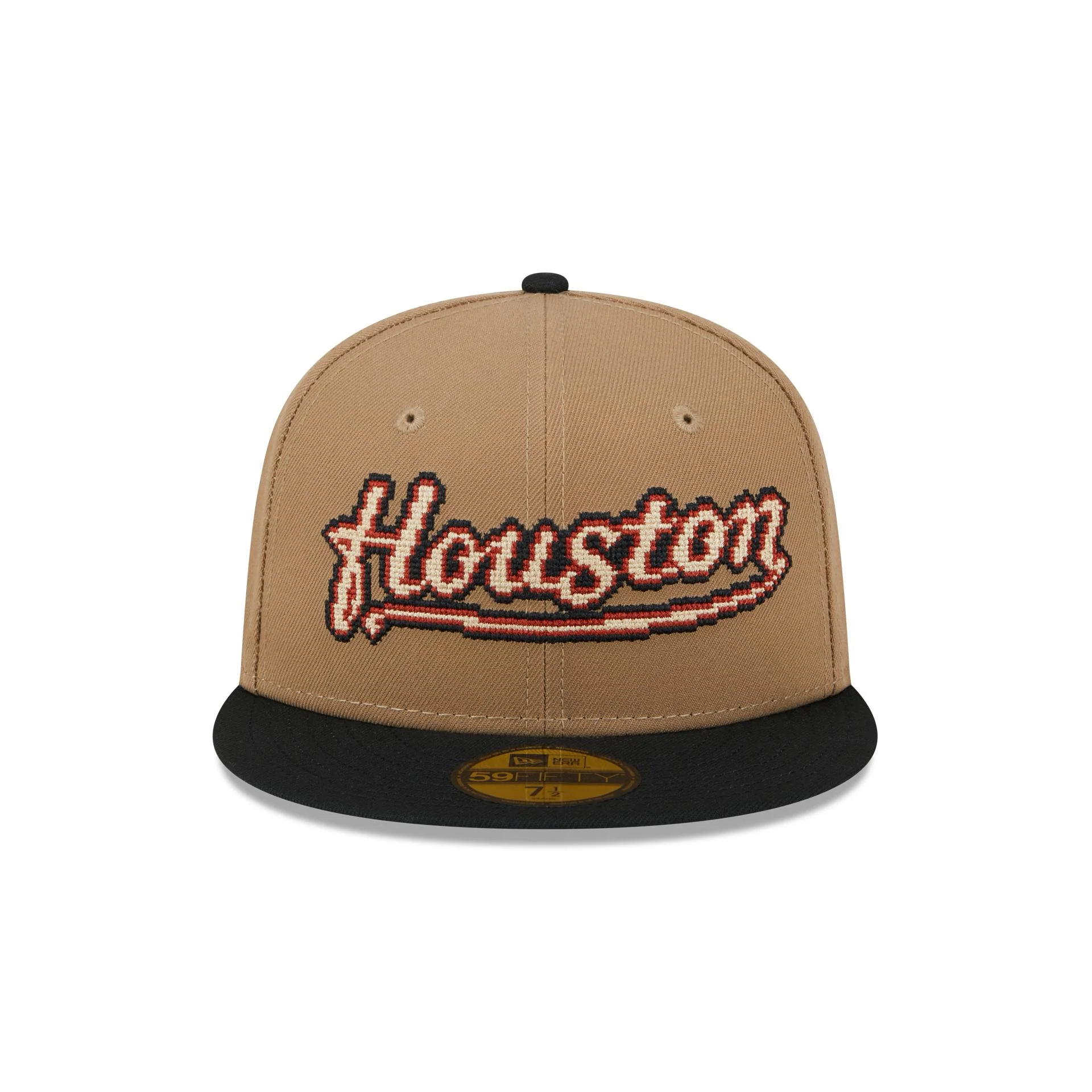 Houston Astros Classic 8-Bit Wordmark 59FIFTY Fitted Hat