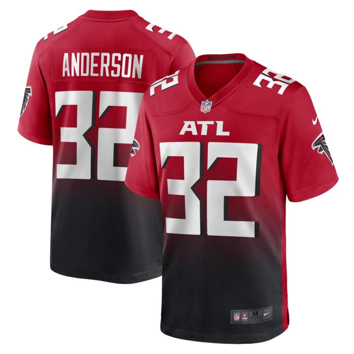 Men’s Atlanta Falcons Jamal Anderson Nike Red Retired Player Alternate Game Jersey